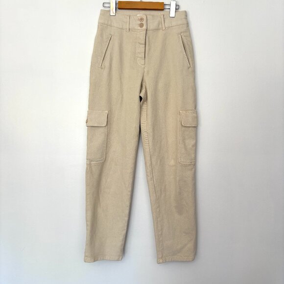 Wilfred Free Modern Cargo Pant Birch Beige Size 2 - Picture 4 of 13